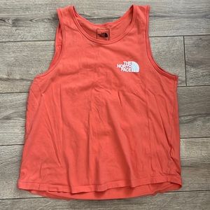 Orange North Face Tank Top